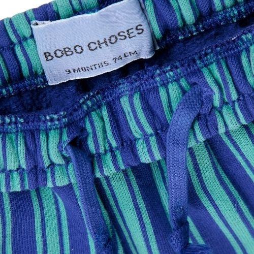 Bobo Choses booo bo choses tag stripes jogging pants blue-5
