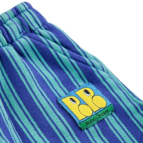 Bobo Choses booo bo choses tag stripes jogging pants blue-6