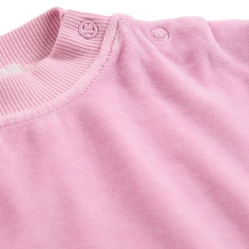 Bobo Choses booo bo choses tag velvet sweatshirt pink-6