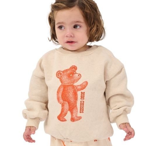 Bobo Choses softpaw monster sweatshirt offwhite-2