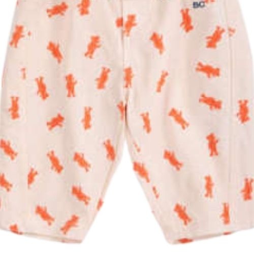 Bobo Choses softpaw monster all over denim pants light pink-4