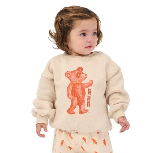 Bobo Choses softpaw monster all over denim pants light pink-2
