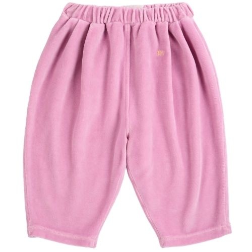 Bobo Choses bc velvet jogging pants pink-1