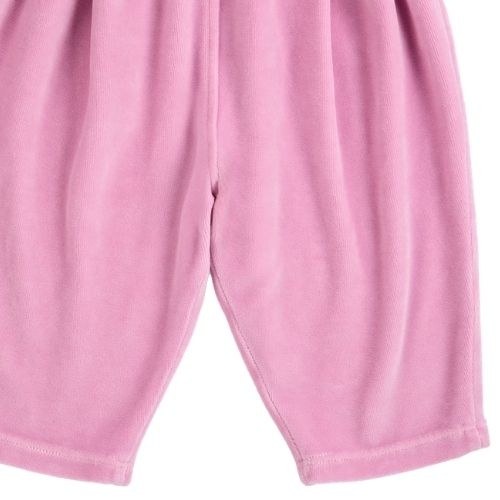 Bobo Choses bc velvet jogging pants pink-4