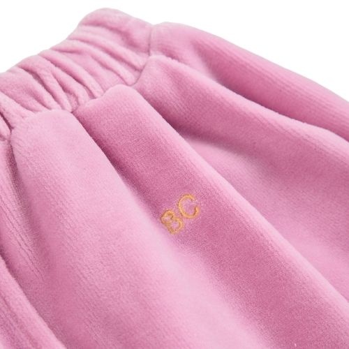 Bobo Choses bc velvet jogging pants pink-6