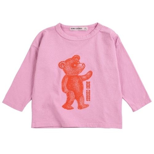 Bobo Choses softpaw monster t-shirt pink-1