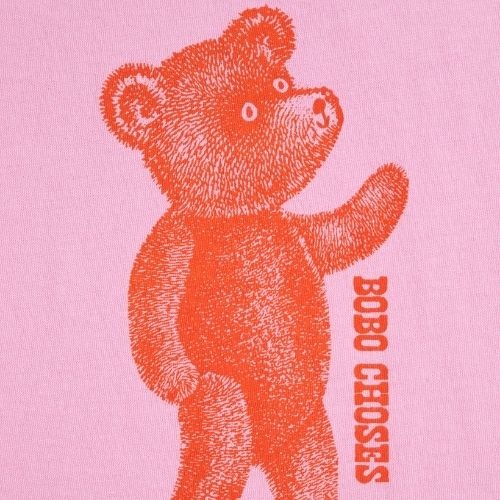 Bobo Choses softpaw monster t-shirt pink-5