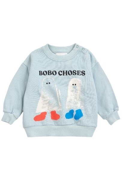 Bobo Choses booty ghosts sweatshirt light blue