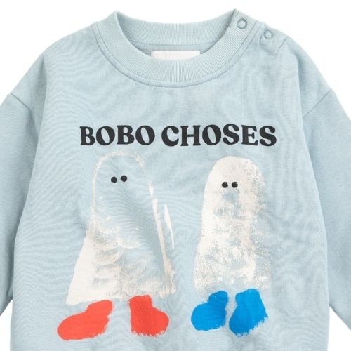 Bobo Choses booty ghosts sweatshirt light blue-3