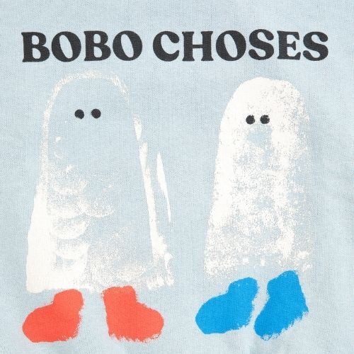 Bobo Choses booty ghosts sweatshirt light blue-5