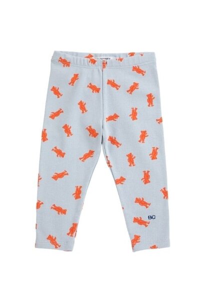 Bobo Choses softpaw monster all over leggings  light blue