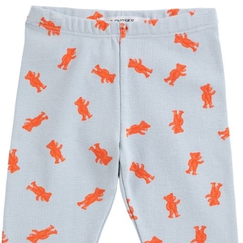 Bobo Choses softpaw monster all over leggings light blue-2