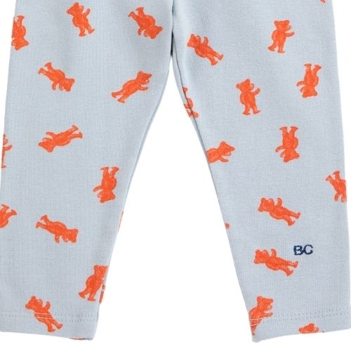 Bobo Choses softpaw monster all over leggings light blue-3