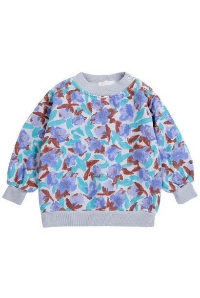 Bobo Choses watercolor all over sweatshirt offwhite
