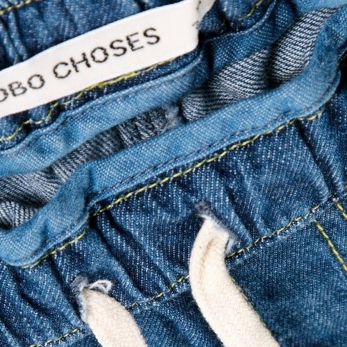 Bobo Choses taxi saurus tag denim pants midnight blue-7