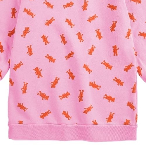 Bobo Choses softpaw monster all over sweatshirt dress pink-3