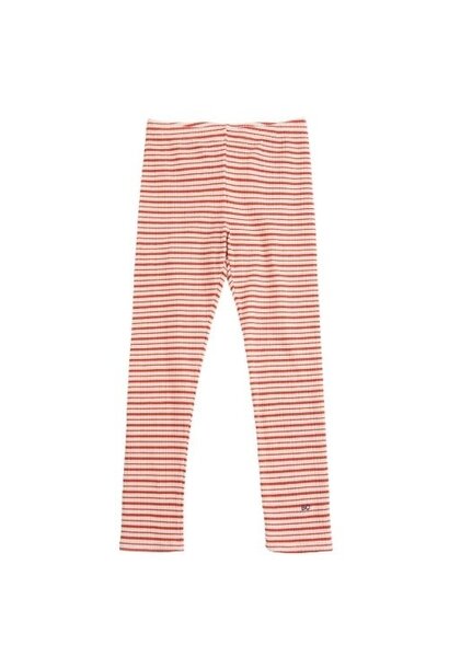 Bobo Choses bc red stripes leggings offwhite