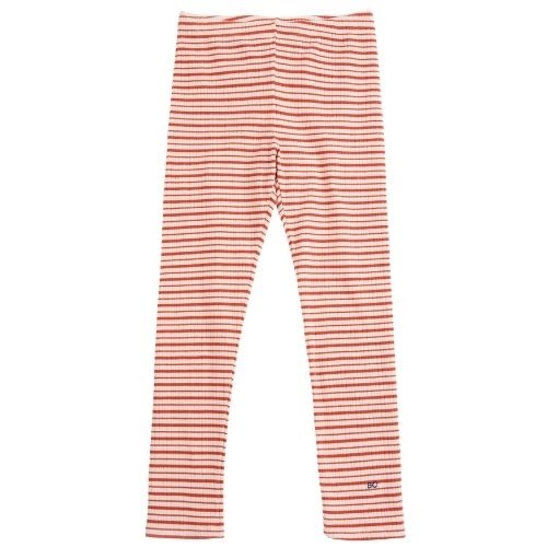 Bobo Choses bc red stripes leggings offwhite-1