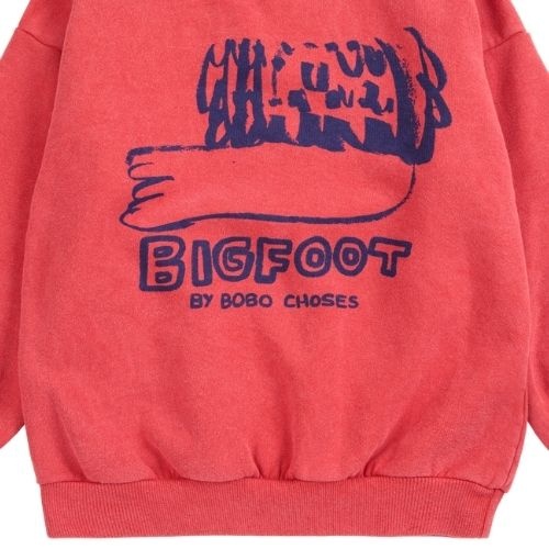 Bobo Choses bigfoot by bc sweatshirt red-5