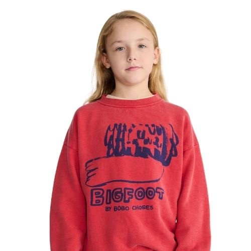Bobo Choses bigfoot by bc sweatshirt red-2