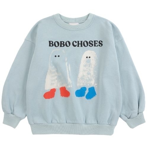 Bobo Choses booty ghosts sweatshirt light blue-1