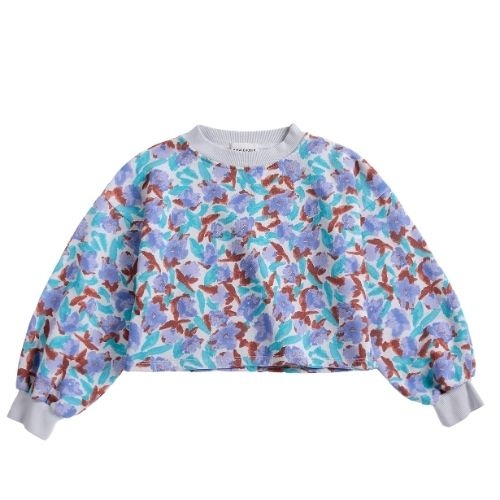 Bobo Choses watercolor all over cropped sweatshirt lavender-1