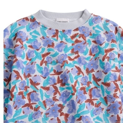 Bobo Choses watercolor all over cropped sweatshirt lavender-4