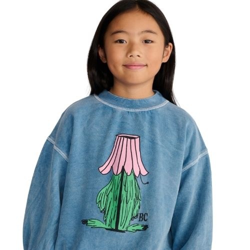 Bobo Choses hidden monster sweatshirt blue-2