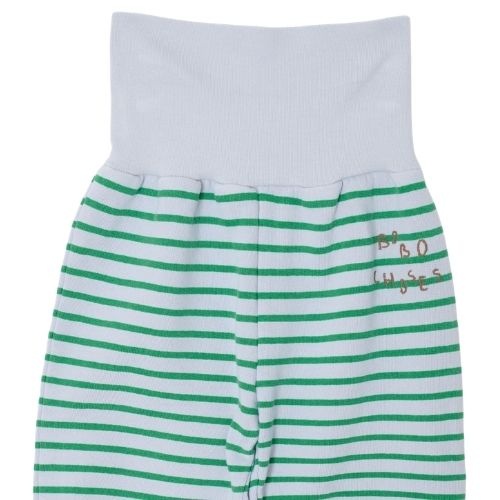 Bobo Choses bobo choses stripes jogging pants light heather grey green-2