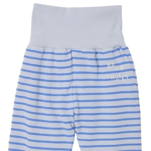 Bobo Choses bobo choses stripes jogging pants light heather grey blue-2