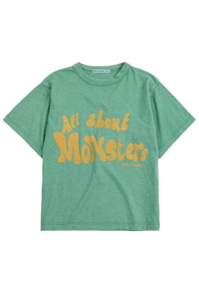 Bobo Choses all about monsters t-shirt light green