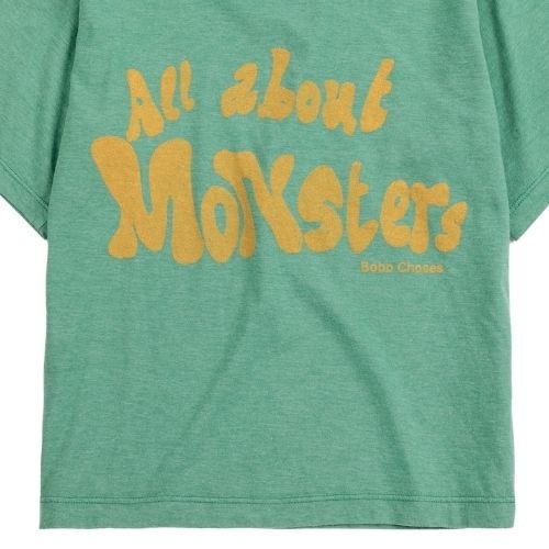 Bobo Choses all about monsters t-shirt light green-4