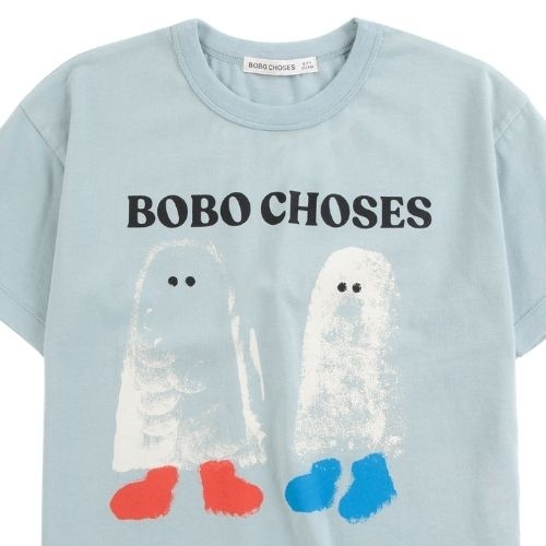 Bobo Choses booty ghosts t-shirt light blue-5