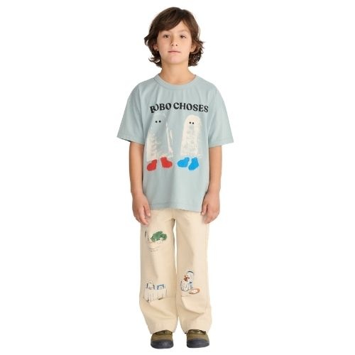 Bobo Choses booty ghosts t-shirt light blue-3