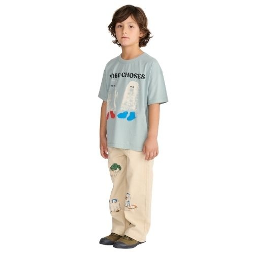 Bobo Choses booty ghosts t-shirt light blue-4