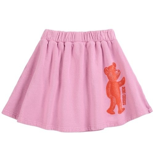Bobo Choses softpaw monster fleece skirt pink-1