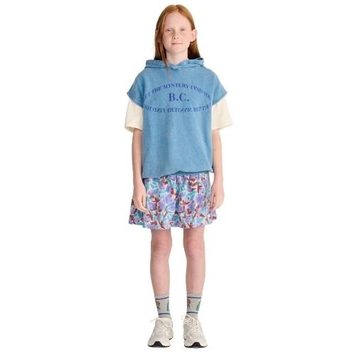 Bobo Choses watercolor all over fleece skirt lavender-2