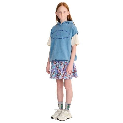 Bobo Choses watercolor all over fleece skirt lavender-3