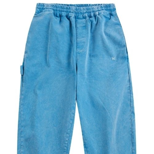 Bobo Choses booo bo choses tag woven pants blue-4