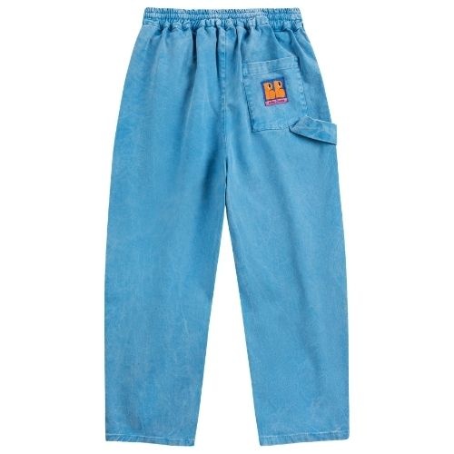 Bobo Choses booo bo choses tag woven pants blue-6