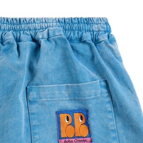 Bobo Choses booo bo choses tag woven pants blue-8