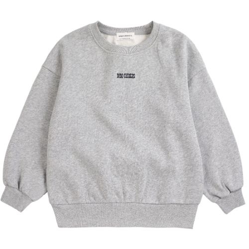 Bobo Choses mush monster duo sweatshirt light heather grey-1