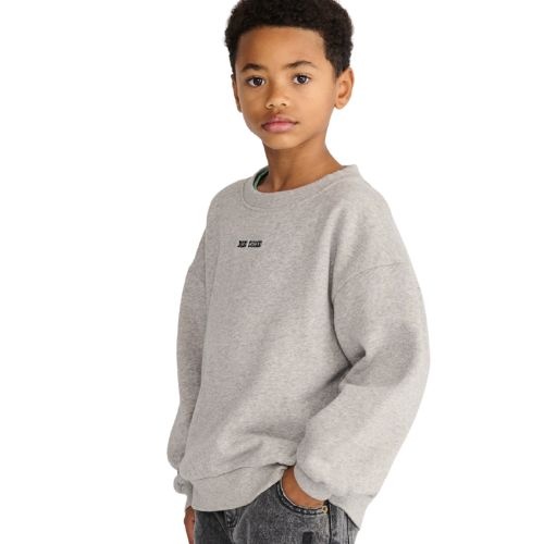 Bobo Choses mush monster duo sweatshirt light heather grey-3