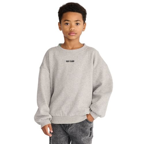Bobo Choses mush monster duo sweatshirt light heather grey-5
