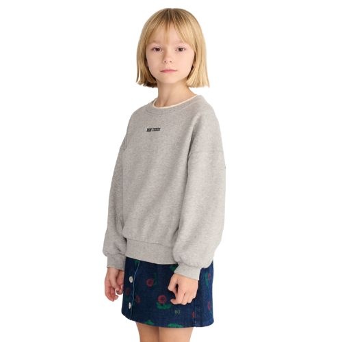 Bobo Choses mush monster duo sweatshirt light heather grey-4
