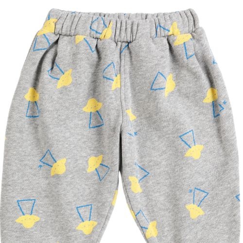 Bobo Choses baby pixel abduction all over jogging pants light heather grey-3