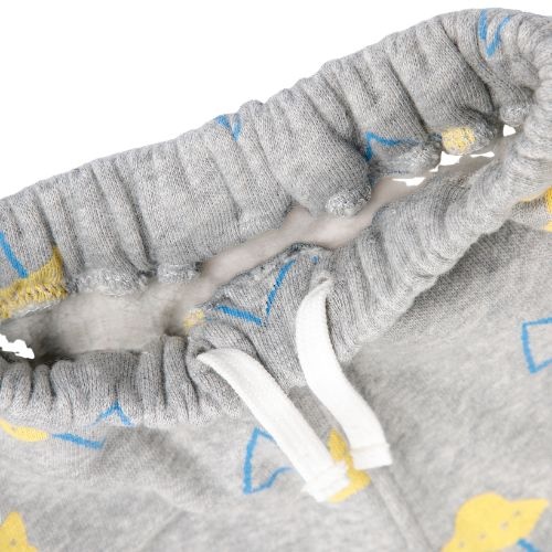 Bobo Choses baby pixel abduction all over jogging pants light heather grey-6