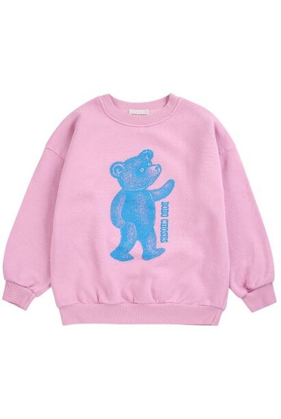 Bobo Choses softpaw monster sweatshirt pink