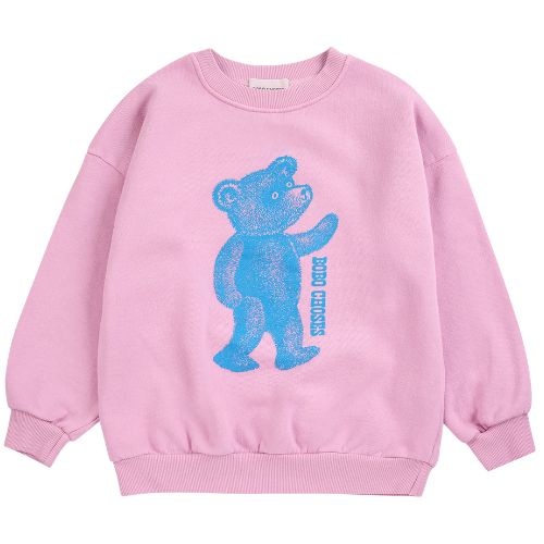 Bobo Choses softpaw monster sweatshirt pink-1
