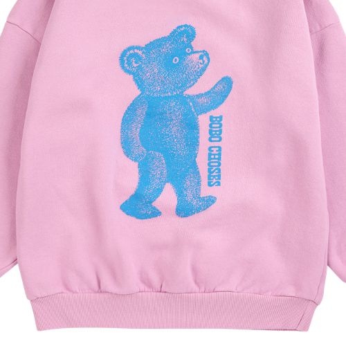 Bobo Choses softpaw monster sweatshirt pink-5